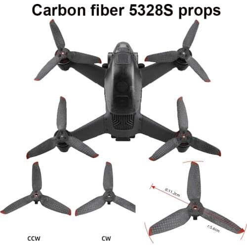 4/8pcs Carbon Fiber Propeller Low Noise Blade for DJI FPV Combo Drone Quick-release 5328S Props Wing Spare Parts Accessories