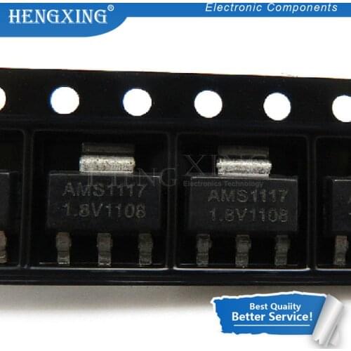 50pcs/lot AMS1117-1.8 AMS1117 1.8V 1A SOT-223 new original In Stock