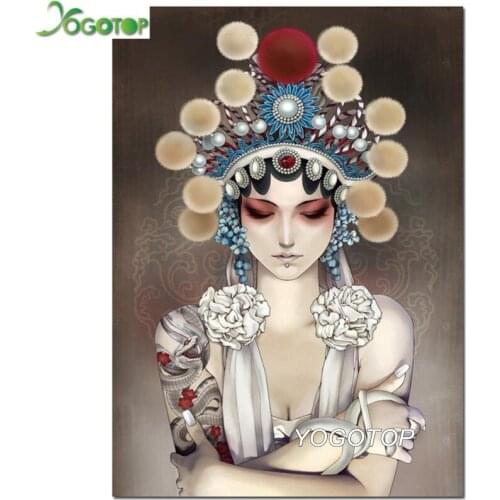 5d DIY Chinese traditional drama Peking Opera woman diamond painting kits Full diamond embroidery mosaic sale crafts art YY4459