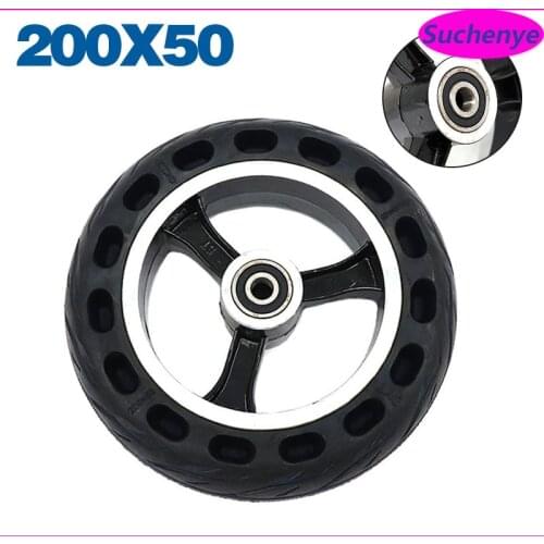 8 inch 200x50 Tyre Pneumatic Tire With Wheel Hub for Electric Scooter Tyre Inflation Electric Vehicle Aluminium Alloy Wheel