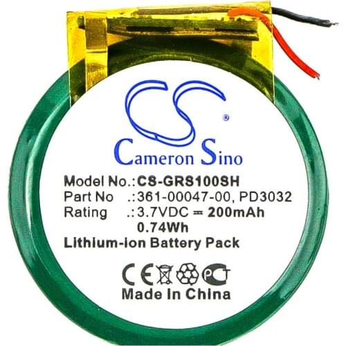 Cameron Sino 200mah battery for GARMIN Approach S1 110 210 210W 361-00047-00 PD3032 batteries