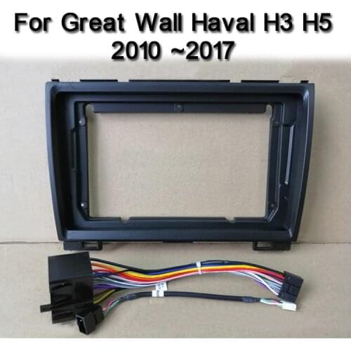 For Great Wall Haval H3 H5 2010 2011 ~2017 Car Fascia Navigation Frame Dash Frame Kit For 9" Universal Android Multimedia Player