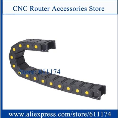 1000mm /pcs One Meter drag chain nylon inner size 45mmx100mm Towline Bending radius R100 total enclosed cable chain