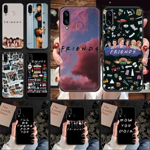 Friends TV Phone case For Huawei Honor 6 7 8 9 10 10i 20 A C X Lite Pro Play black 3D prime trend funda art Etui silicone