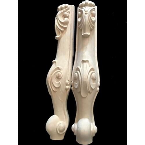 4pcs/lot Solid wood Furniture Legs European Carved Cabinet Legs Table legs