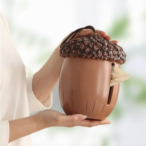 European Resin Tissue Box Creative Pine Nut Pumping Box Household Desktop Paper Towel Tube Roll Paper Storage Box Napkin