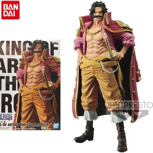 Bandai 20CM Original Banpresto One Piece OP KING OF ARTIST KOA The GOL D ROGER Collection Model Action Anime Figure Toys for Boy
