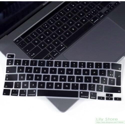 French for MacBook Pro 16 inch A2141 and 2020 MacBook Pro 13.3 inch A2338 M1/A2251/A2289 AZERTY Keyboard Cover Skin Protector