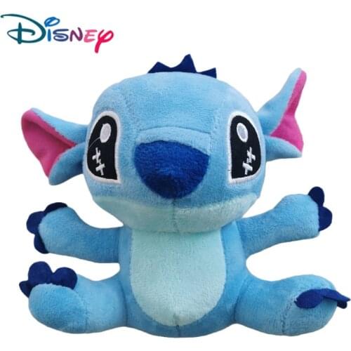 16cm Disney Stitch Blue Stuffed Plush Dolls Pendant Toys Models Cute Boy Girl Christmas Halloween Toy Gifts