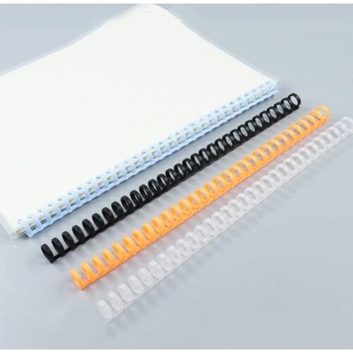 5pcs 12mm 30 Hole Loose-leaf Plastic Binding Ring Spring Spiral Rings for Kid A4 A5 A6 Paper Notebook Stationery Office Supplies