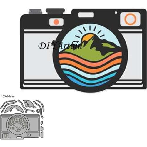 Large camera metal cutting dies For DIY Card Making New 2020 Crafts Cards birthday card