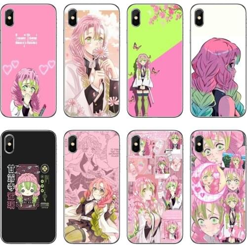 Mitsuri Kanroji Kimetsu no Yaiba Phone Case For iPhone 12 11 Pro Max Mini XS Max XR X 8 7 Plus 6 6S Plus 5 5S SE 2020