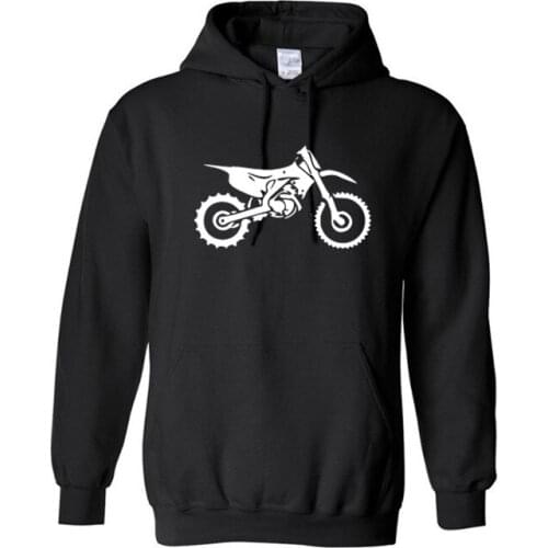 Fashion Men Hoodies DIRT BIKE MOTORCYCLE moto cross Tribal Hooded Warm Sweatshirts Inside Male Thick Tracksuit Jacket