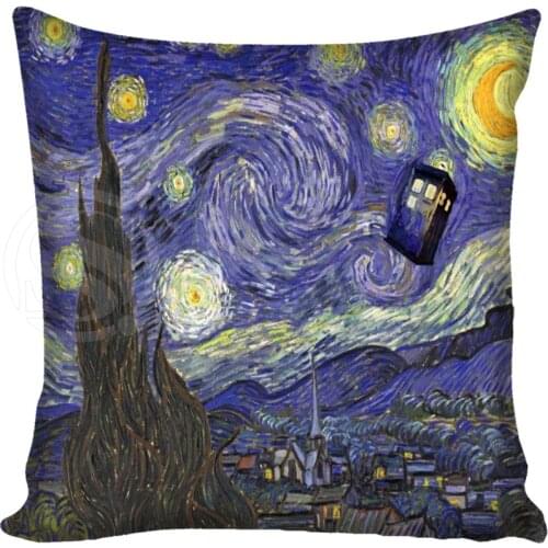 Custom Pillowcase Doctor Who Police Box Square Zippered Pillow Cover Classic Home Decorative 20X20cm,35X35cm,40x40cm