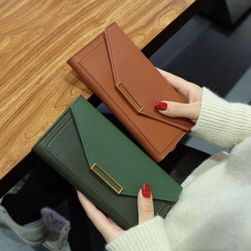2020 New Fashion Women Wallets Leather Hasp Wallet Womens Long Design Purse Clutch Women Lady Wallet Cartera Mujer
