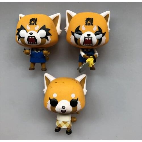 Original Secondhand - Retsuko with Chainsaw Vinyl Action Figure Collectible Model Loose Toy