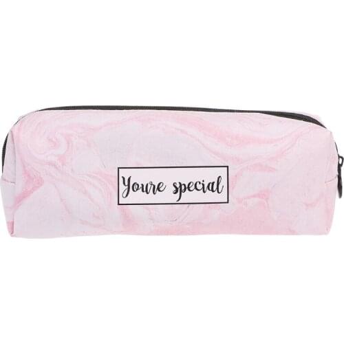 R9UA Marble Pencil Case Stationery School Supplies Storage Pencil Cases School Tools