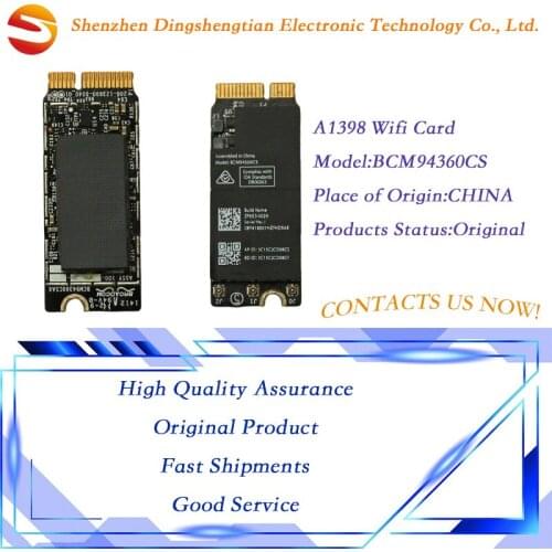 Genuine Wireless WiFi Card 4.0 BCM94360CS for MacBook Pro A1398 2012 2013 2014 2015 year
