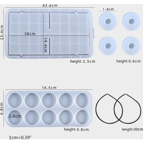 Slingshot Table Hockey Party Game Crystal Epoxy Resin Mold Bouncing Chess Hockey Game Silicone Mould DIY Crafts Tool W0YA