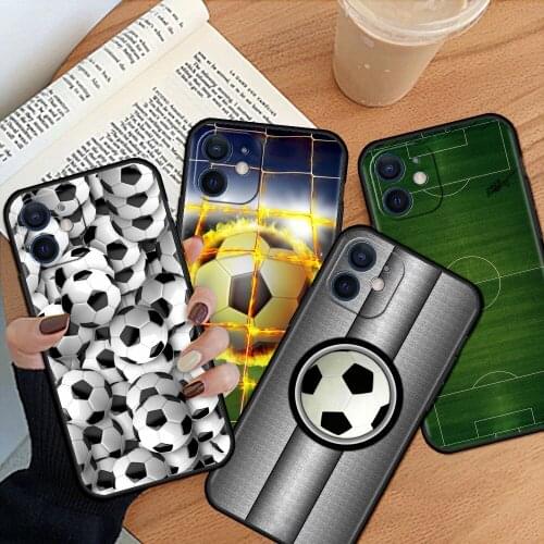 Silicone Phone Case For Coque iPhone 12 Mini 11 Pro Max 7 8 6 6S Plus XR X XS 5 5S SE 2020 Cover Fundas Soccer Football