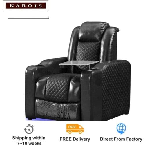 KAROIS R931 Sofa factory wholesale comfortable home theater chairs automatic with cooling cup holder cinema smart chair