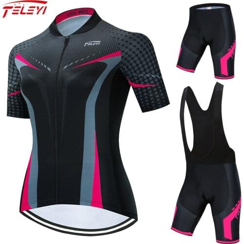 2021 Women Cycling Jersey Cycling Clothing Set Summer Breathable Bike Jerseys Bicycle Mountain Wear Mtb Clothes Ropa Ciclismo#21