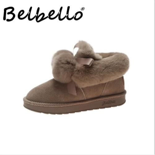 Belbello 2019 winter snow boots comfortable casual Villi shoes