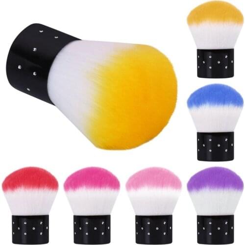 1PCS Nail Art Dust Brush Tools Acrylic Nail Dust Brush Blush Makeup UV Gel Polish Foundation Remover Cleaning Brushes