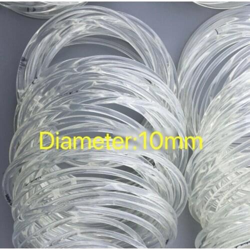 10Meters/Lot Diameter:10mm PU Transparent Round Belt Conveyor Belt white food belt