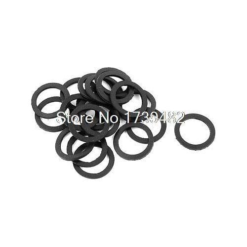 20PCS 20x15x1.5mm Flat Gaskets Seal Rubber Washers Black for PG9 Cable Gland