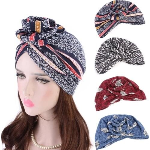 2020 NEW Women New Cotton Scarf Wrapped Head Turban Ladies Hair Accessories Scarf Hat Headwrap Long Tail Cap Chemo Hats
