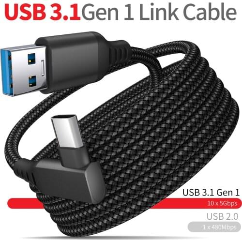 3M Data Line For Oculus Quest 2 Link Headset USB 3.1 Type C Data Charging Cable Transfer Type-C To USB-A Cord VR Accessories