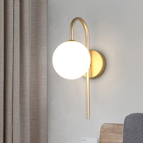 7W Wall Lamp G9 Glass Ball Sconce Light LED Living Room Light Luxury Bra Bedroom Bedside Hotel Bar Shop Staircase Aisle Lighting