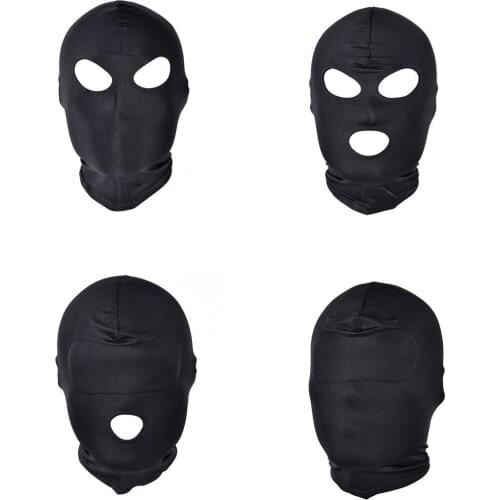 Bondage Soft Sexy Hood Sex Hat Sex Toy Black Slave Restraint Turban Adult Game Couple Sex Toy Bdsm Sex