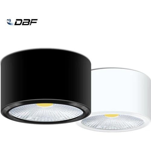 [DBF]Ultra-Thin LED Surface Mounted Downlight High Bright Epistar COB Dimmable 3W 5W 7W 10W Round Ceiling Spot Lamp AC 110V/220V