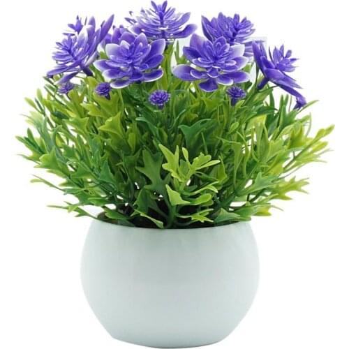 1Pc Artificial Flower Leaves Plant Bonsai Home Office Garden Desk Party Decor