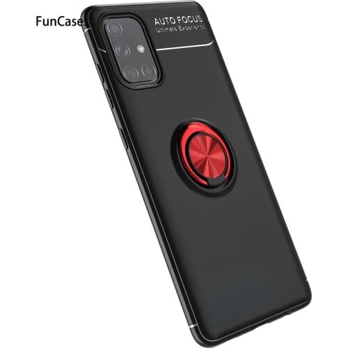 Magnetic Support Soft Shell Grid Cases For armor Samsung A52 5G Hoesje TPU Fundas Cover Galaxy phone case A50S A51 5G 4G A50