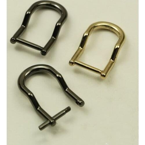 1pcs Metal Removable Open Screw D Ring Buckle Durable Shackle Clasp for DIY Leather Craft Bag Strap Belt Bandle Shoulder Webbing