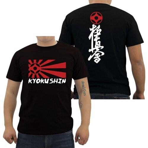 Fashion Kyokushin Mas Oyama Karate Japan Box Mma 2 Sides T Shirt Men Tee Harajuku Brand Clothing Short Sleeve O-Neck Shirts Tops