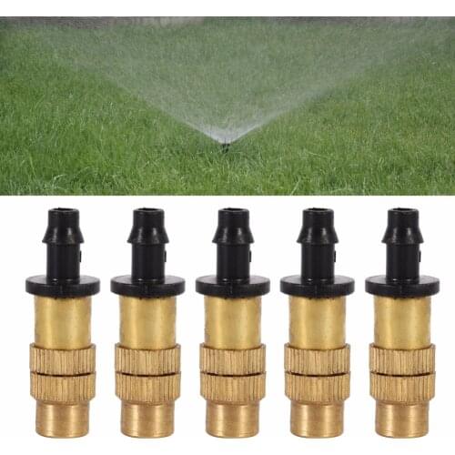 5Pcs Spray Nozzles Thread Brass Water Misting Nozzle Irrigation Spray Nozzles Sprinkler Planting Tools Garden Watering System
