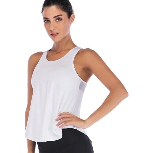 2021New Women Fitness Sports Shirt Sleeveless Yoga Top Running GymShirt Vest Athletic Undershirt Yoga Gym Wear Tank Top Quick Dr