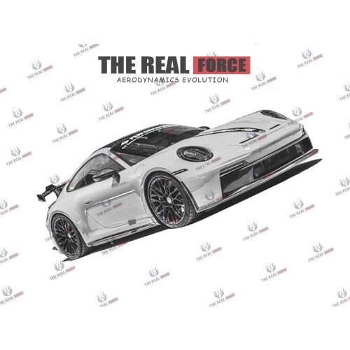 Suitable For 19-20 Porsche 911 992 Carrera S 4S VAD-GT3 Full Body Kit - Front Rear Bumper Side Skirts Spoiler