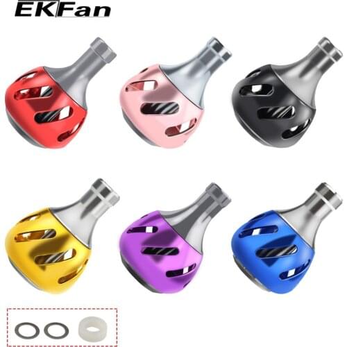 Fishing Reel Handle Knobs 28/35mm Aluminum Alloy Power Spinning Handle for 800-3000 Spinning Reels Fishing Tackle Accessory