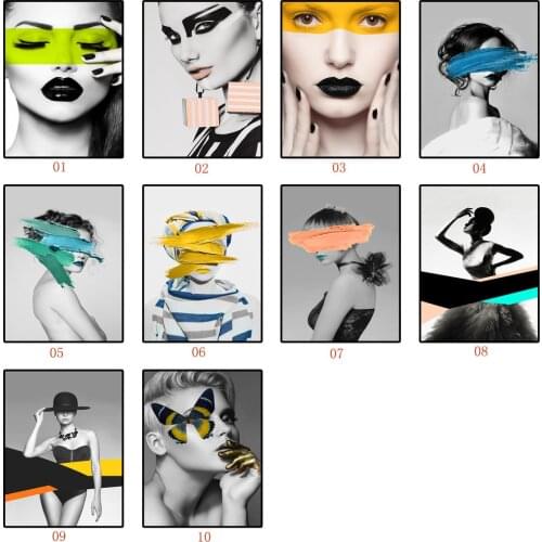 Modern Decorative Painting Northern Europe Black-and-white Art Living Room Bedroom Portray Simple Canvas Painting Home Decor