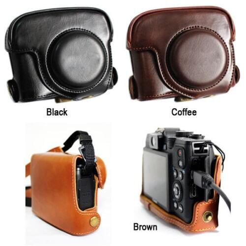 Pu Leather Camera Bag Case For Canon POWERSHOT G15 G16
