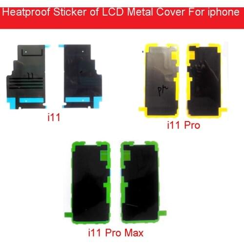 Heatproof Sticker Glue On Display LCD Metal Cover For iPhone 11/11 Pro /11 Pro Max Insulation Heat Sink Dissipation Repair Parts