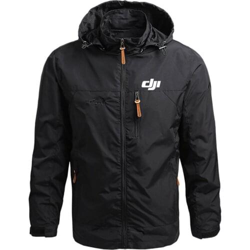 Autumn Dji Mavic Pilot Logo 2021 Leisure Zipper Printing Large Hooded Warm Mens Hoodies Solid Sweatshirts Fitness Man Coats