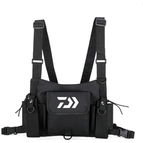 Outdoors Sport Unisex Tactical Shoulder Fishing Chest Vest Photographer Waist Pack Portable Jacket Fishing Vests