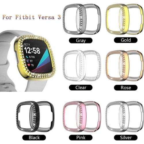 Ultra Slim Protector Case For Fitbit Versa 3/Sense Ultra Slim New Soft PC Case Cover For Fitbit Versa3 Protective Bumper Shell