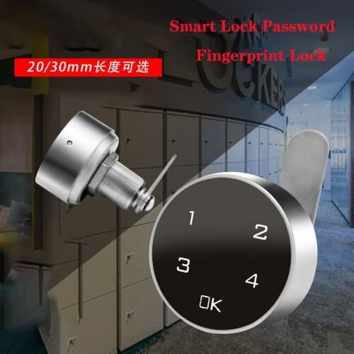 Smart Fingerprint Lock Touch Screen Smart Lock Digital Lock Electronic Password Cabinet Lock Keypad Drawer Office Zinc Alloy